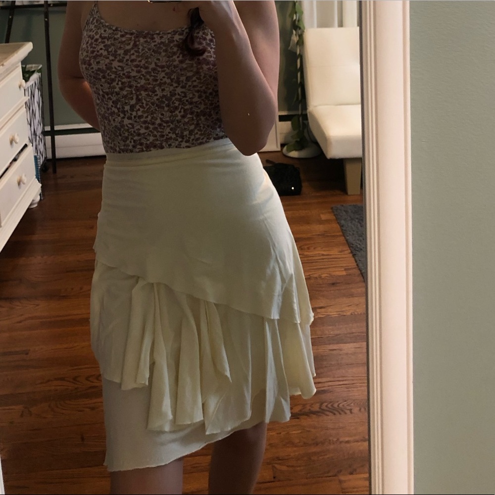 Free People Layered Asymmetrical Midi Skirt